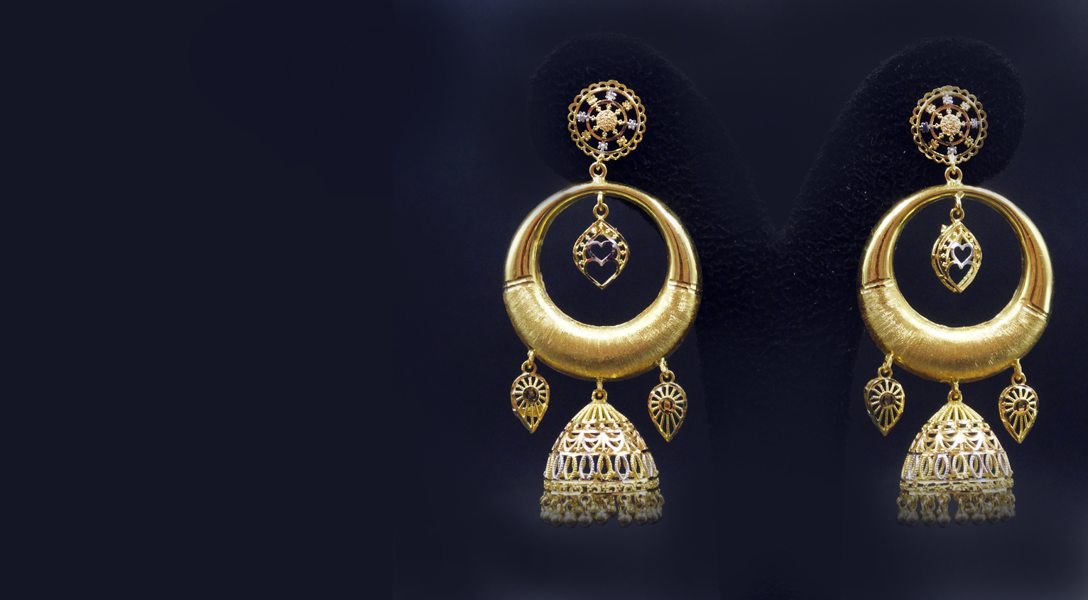 golden earrings for women